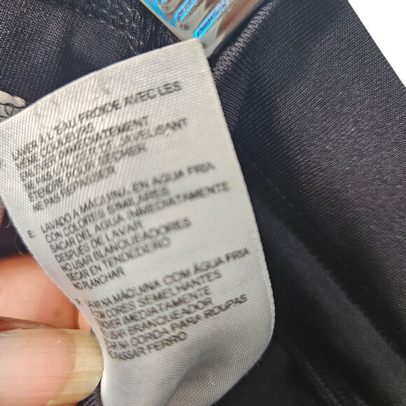 Adidas Womens Black Capri Athletic Pants With White Stripes Size M - Picture 5 of 7